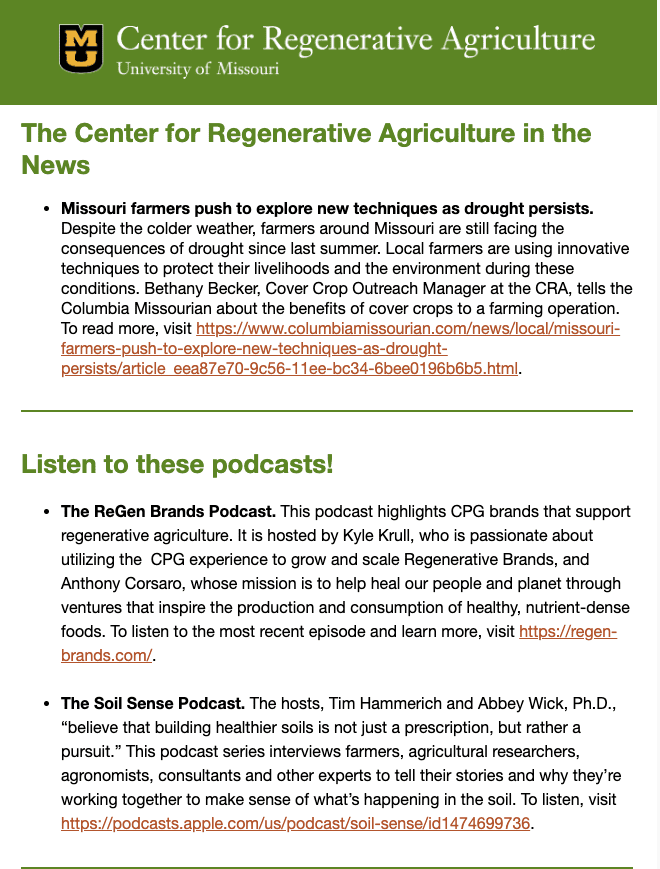 Newsletter Screen Shot January 2024